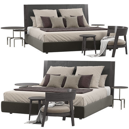 Flexform Margaret bed 3D model