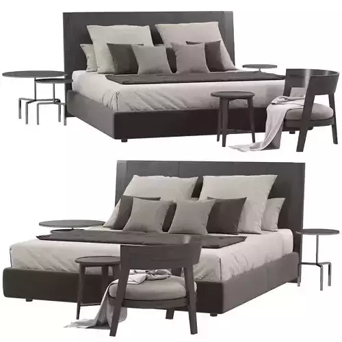 Flexform Margaret bed 3D model