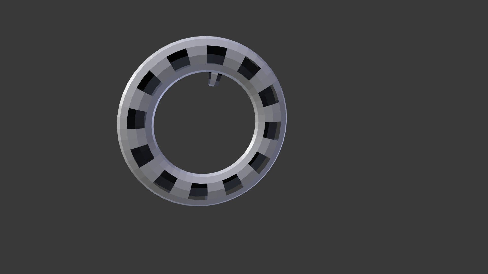 UFO Craft Animated  Low-poly 3D model_9