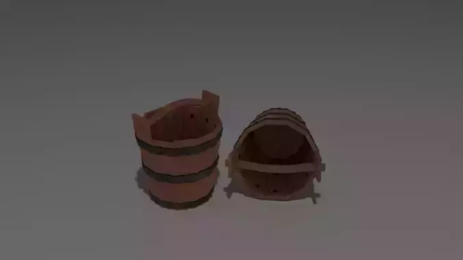 Medieval Wooden Bucket