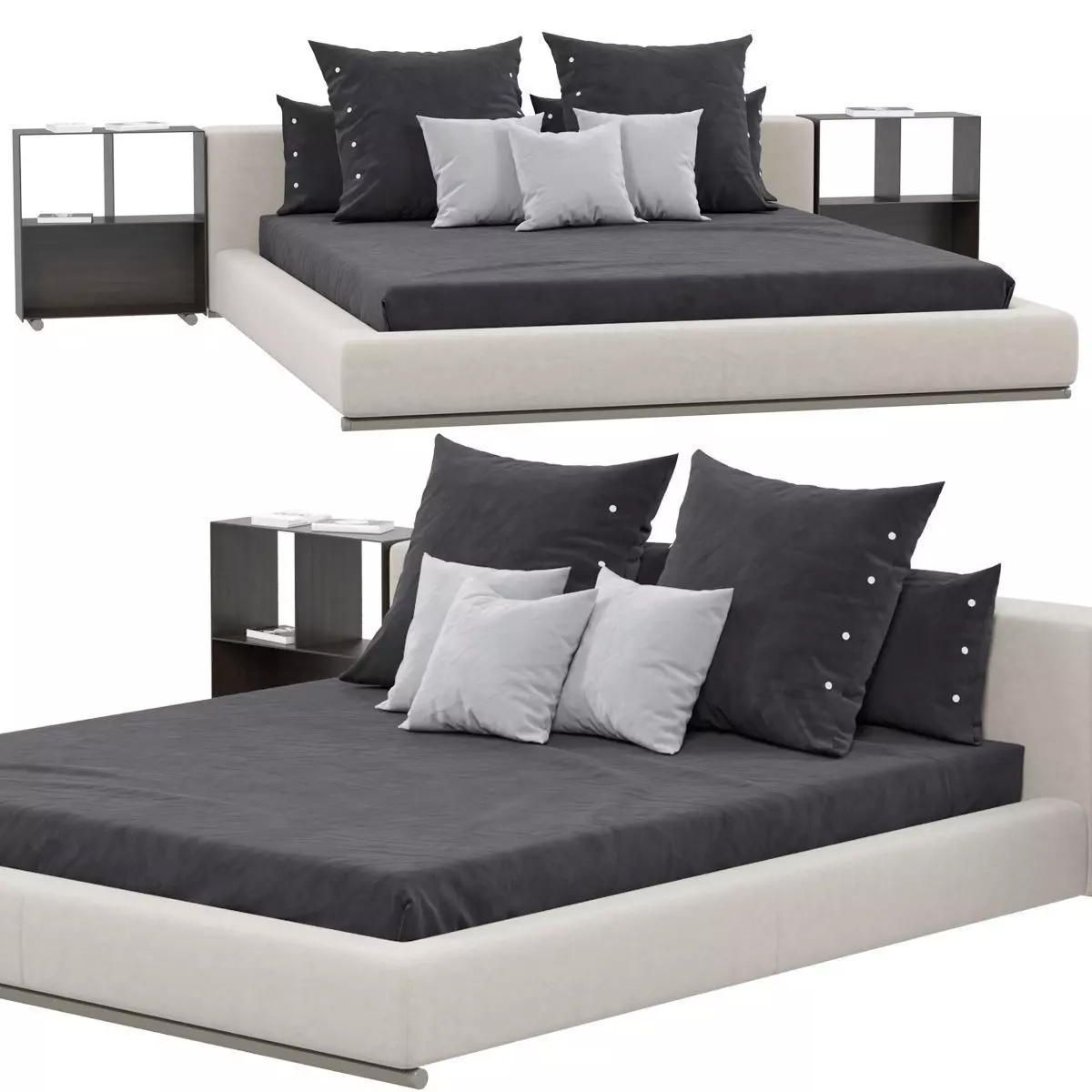 Flexform GROUNDPIECE bed 3D model