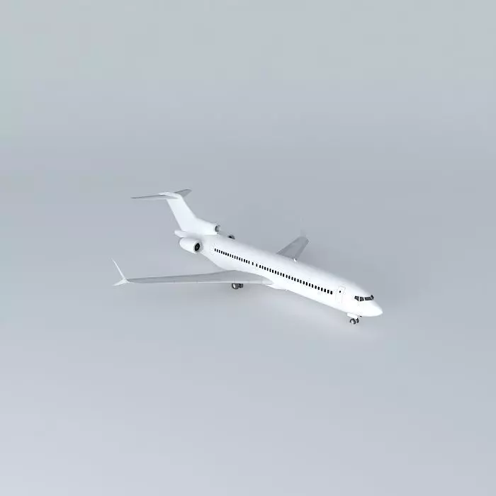 Template Boeing 727 2X Fict Free 3D model_0