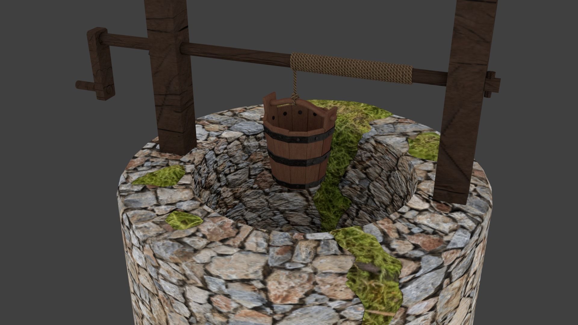 3D model Simple Medieval Well VR / AR / low-poly | CGTrader