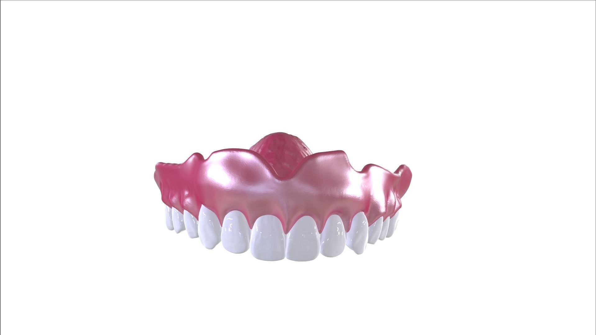 Digital Full Dentures with Combined Glue-in Teeth Arch 3D print model_21