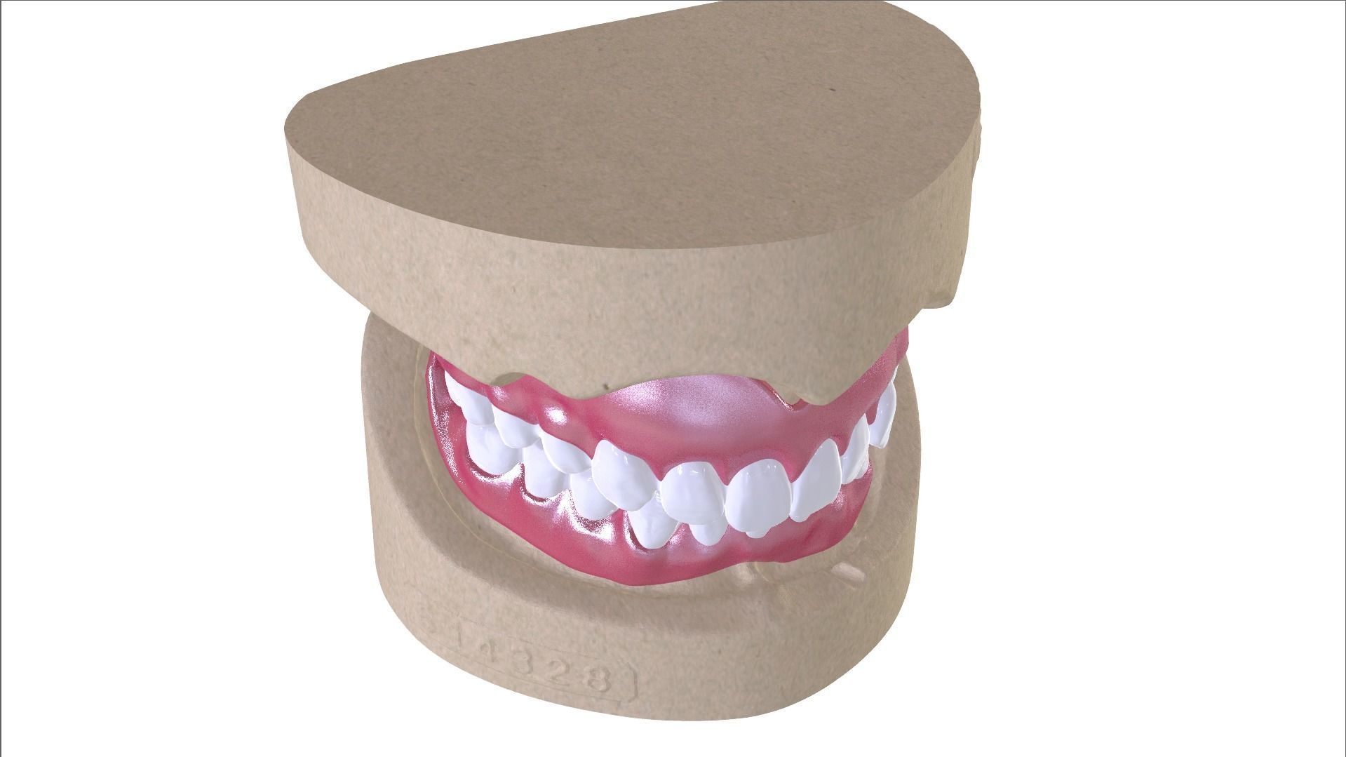 Digital Full Dentures with Combined Glue-in Teeth Arch 3D print model_6