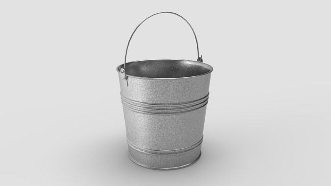 Metal Bucket 3D model