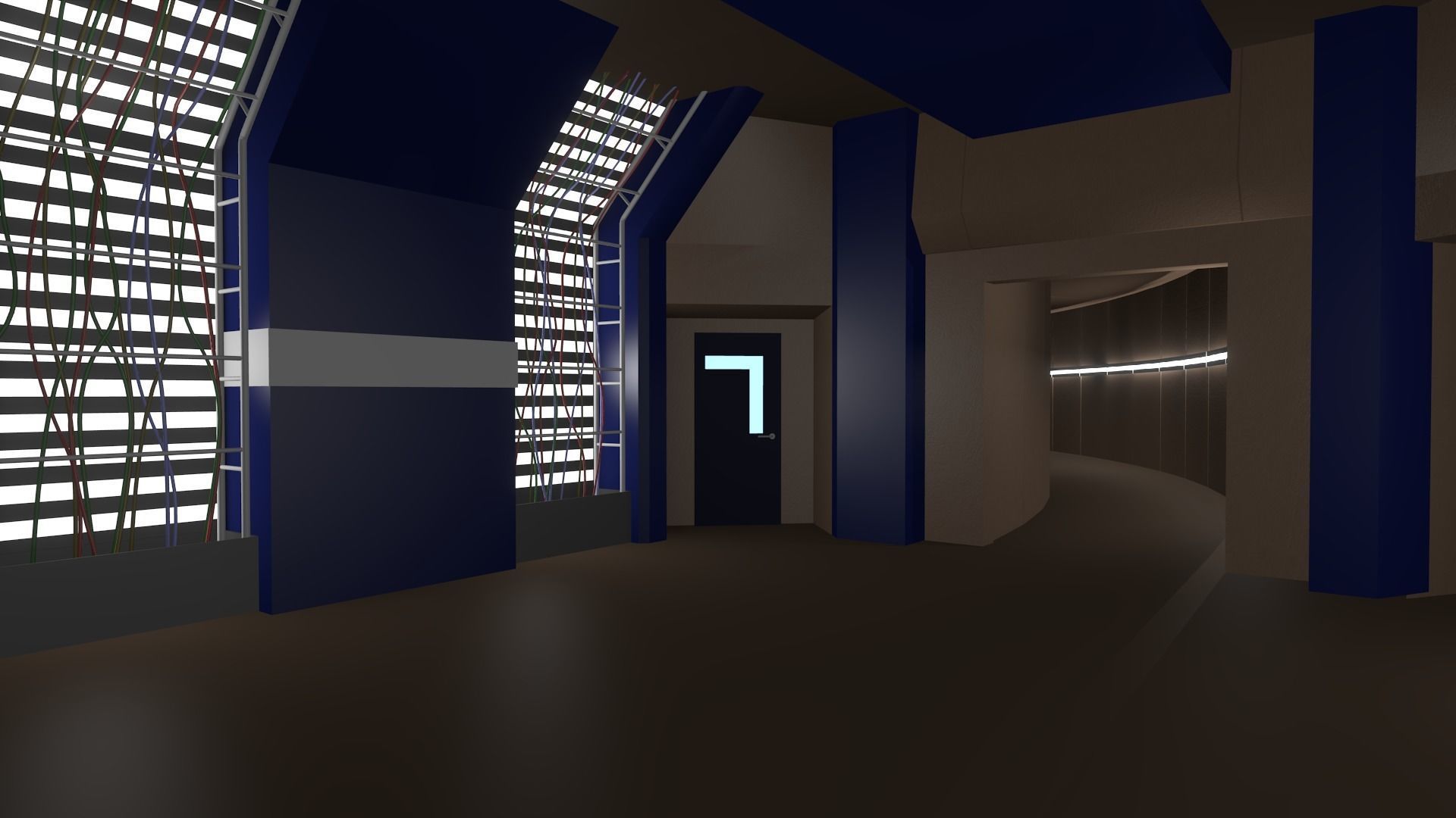 Speedlab-Corridors-hall from STAR Labs 3D model_5