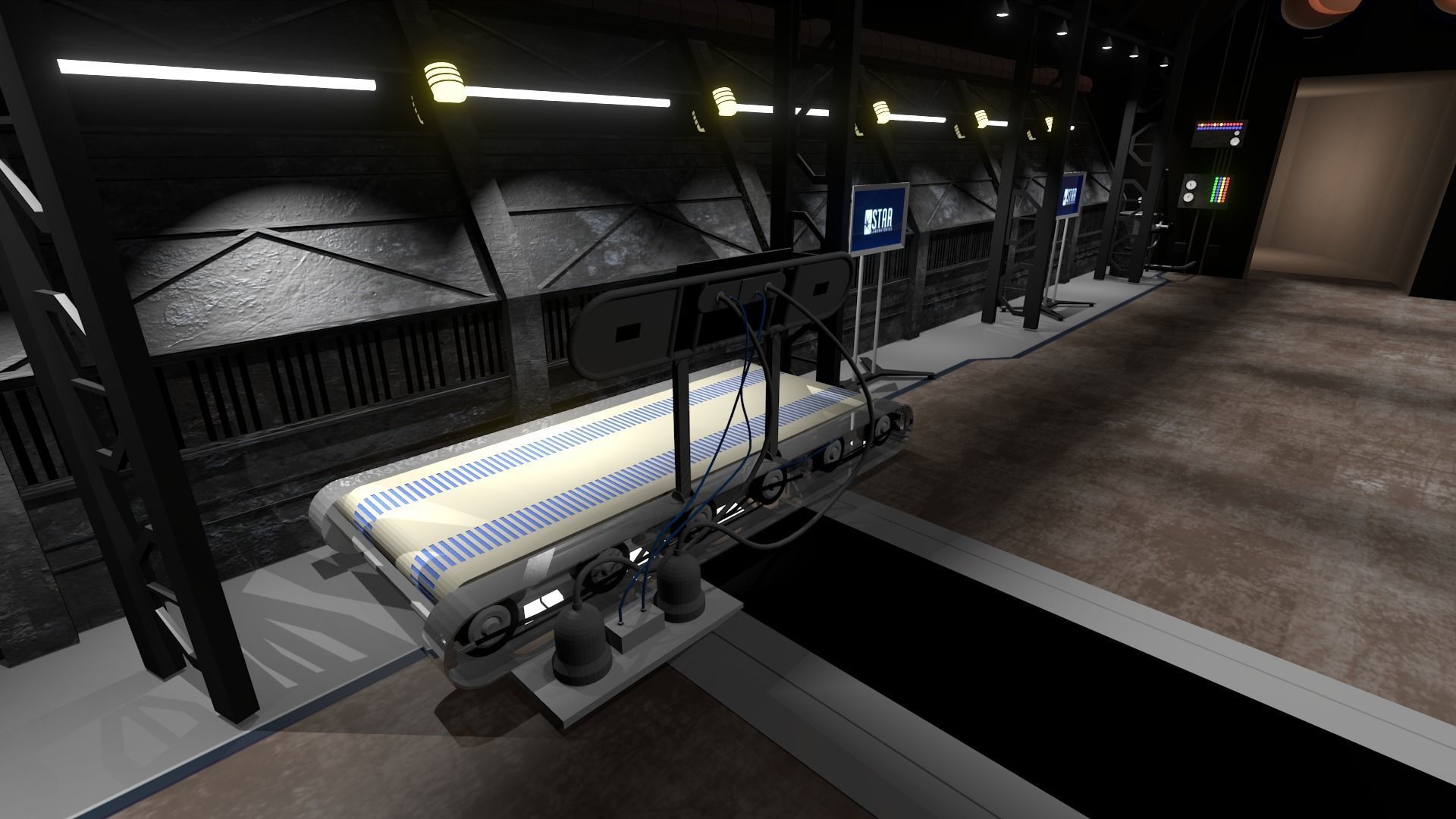Speedlab-Corridors-hall from STAR Labs 3D model_3