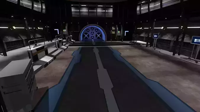 Speedlab-Corridors-hall from STAR Labs  3D model