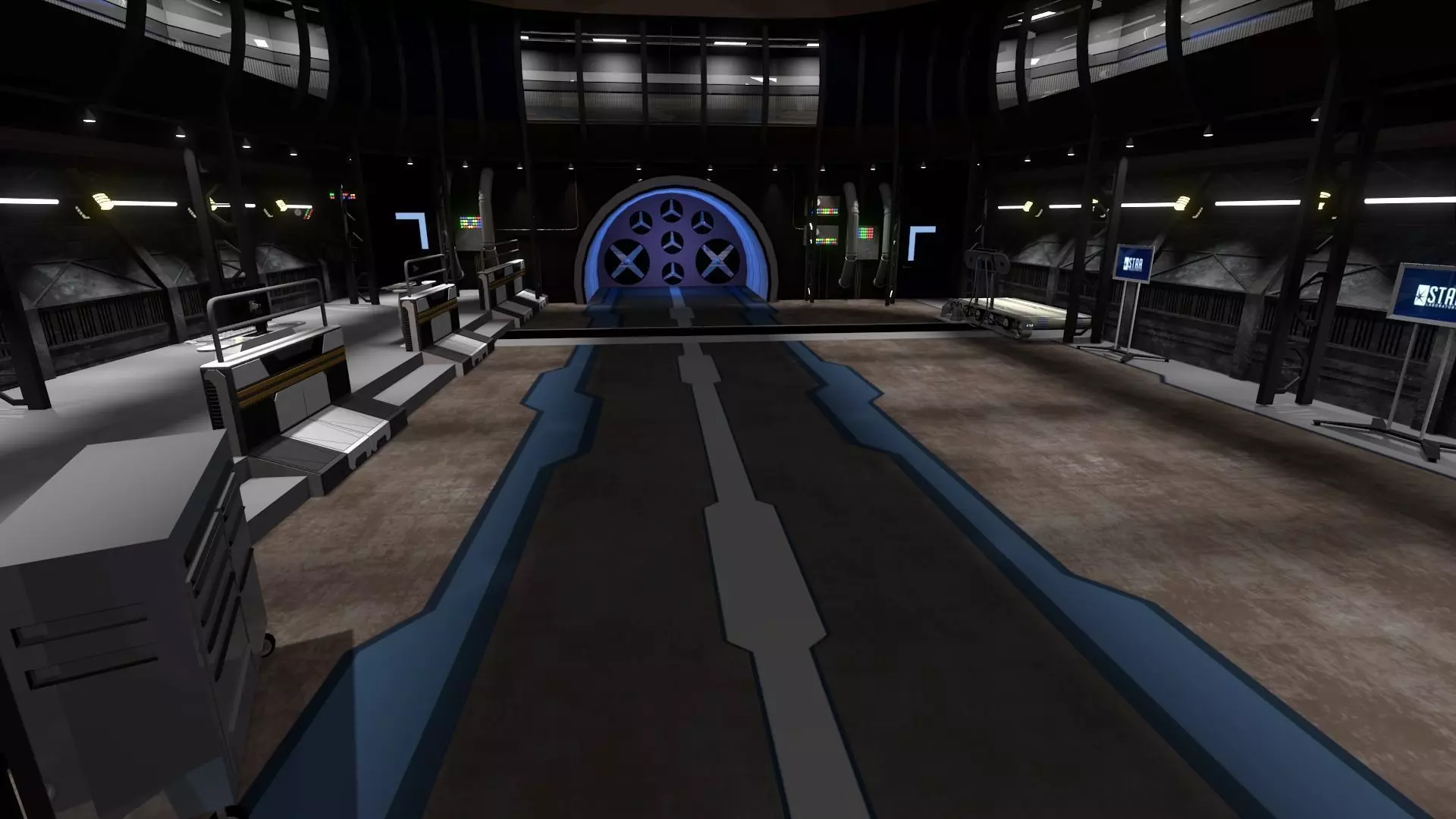 Speedlab-Corridors-hall from STAR Labs 3D model_0