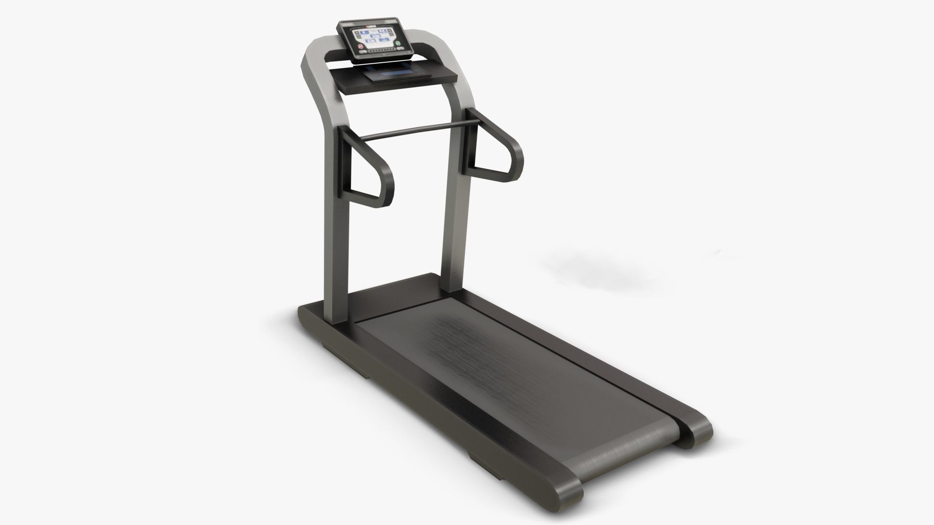 Gym Equipments Low-poly 3D model_2