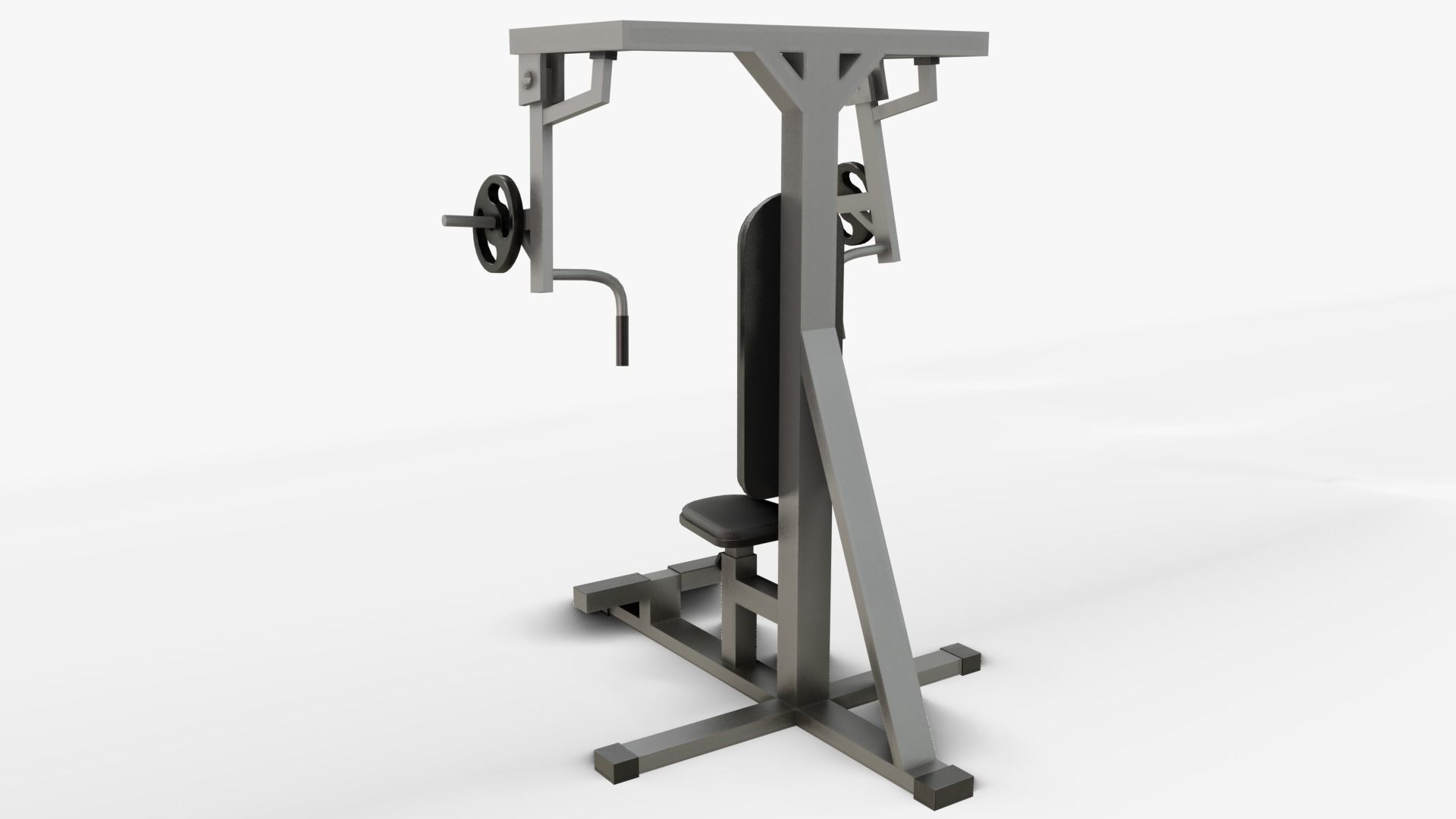 Gym Equipments Low-poly 3D model_21