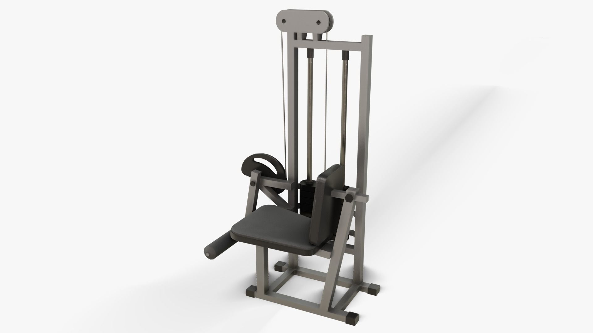 Gym Equipments Low-poly 3D model_25