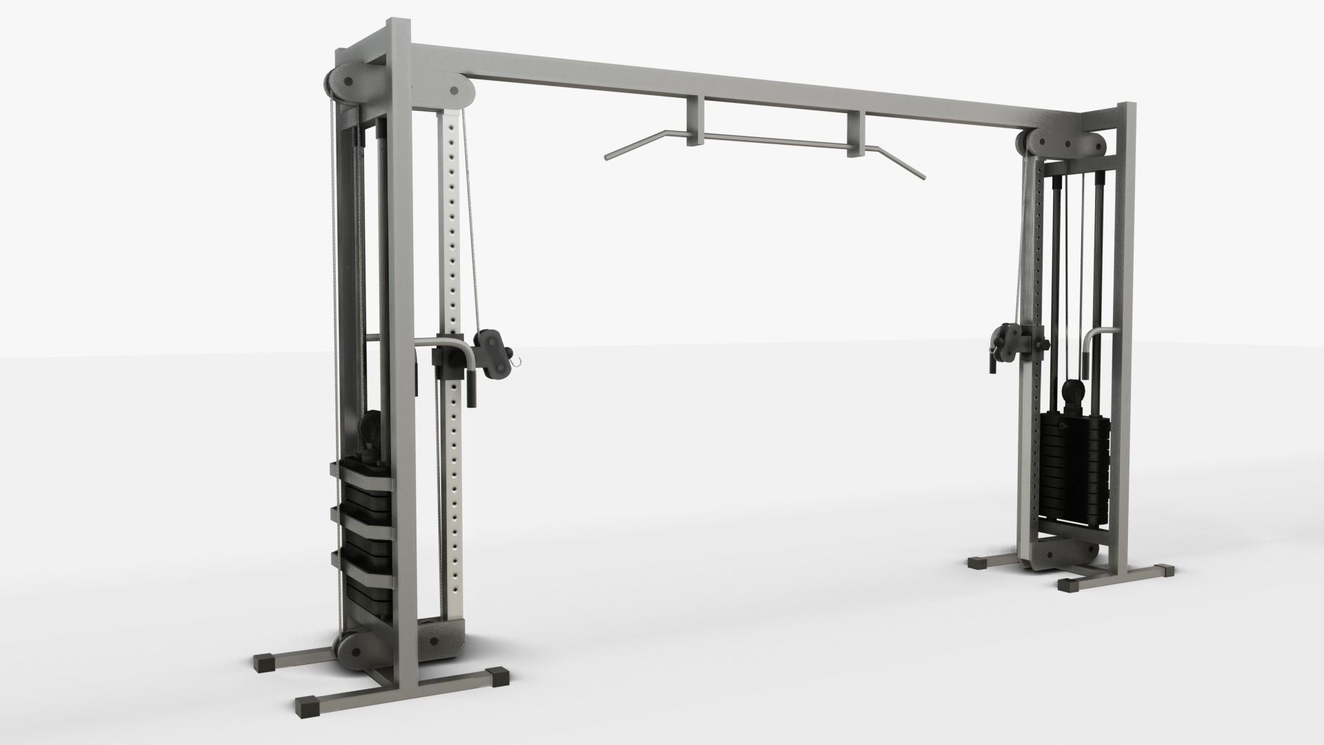 Gym Equipments Low-poly 3D model_22