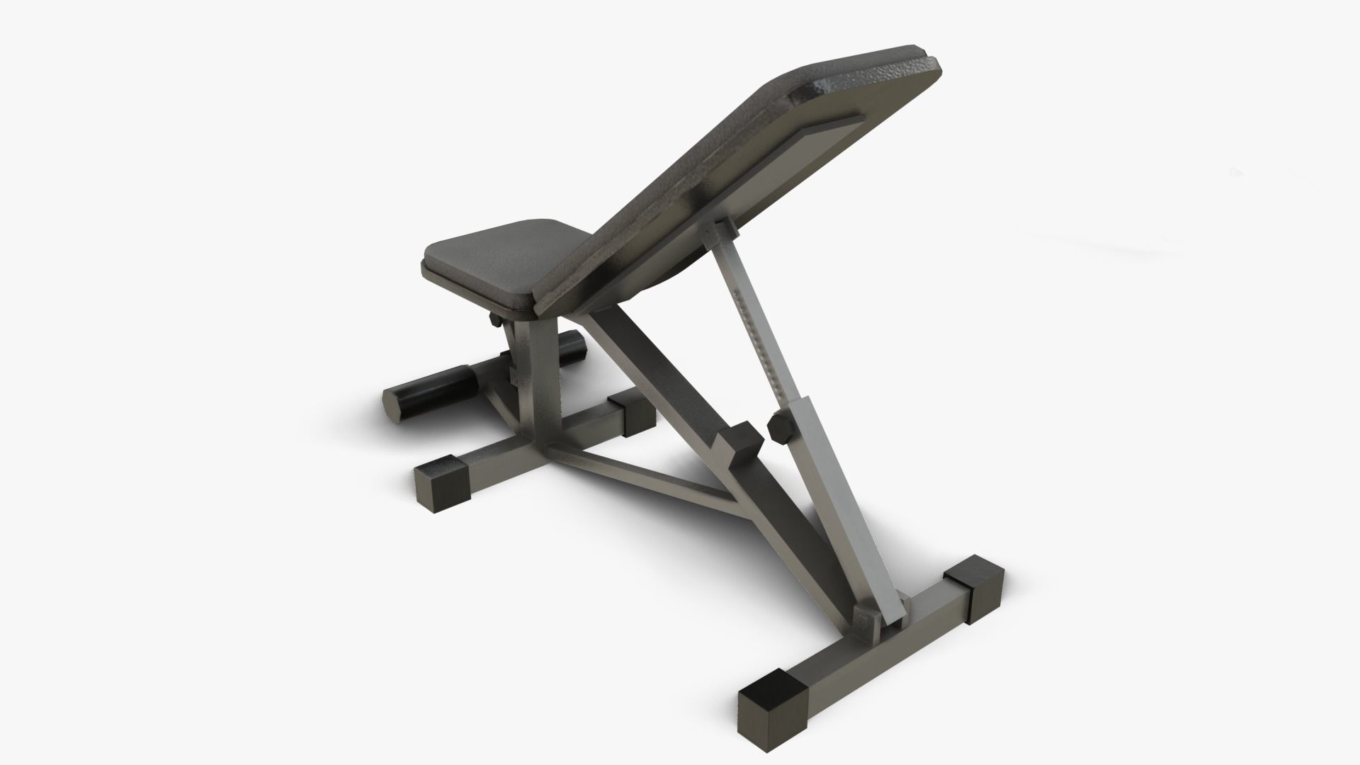 Gym Equipments Low-poly 3D model_9