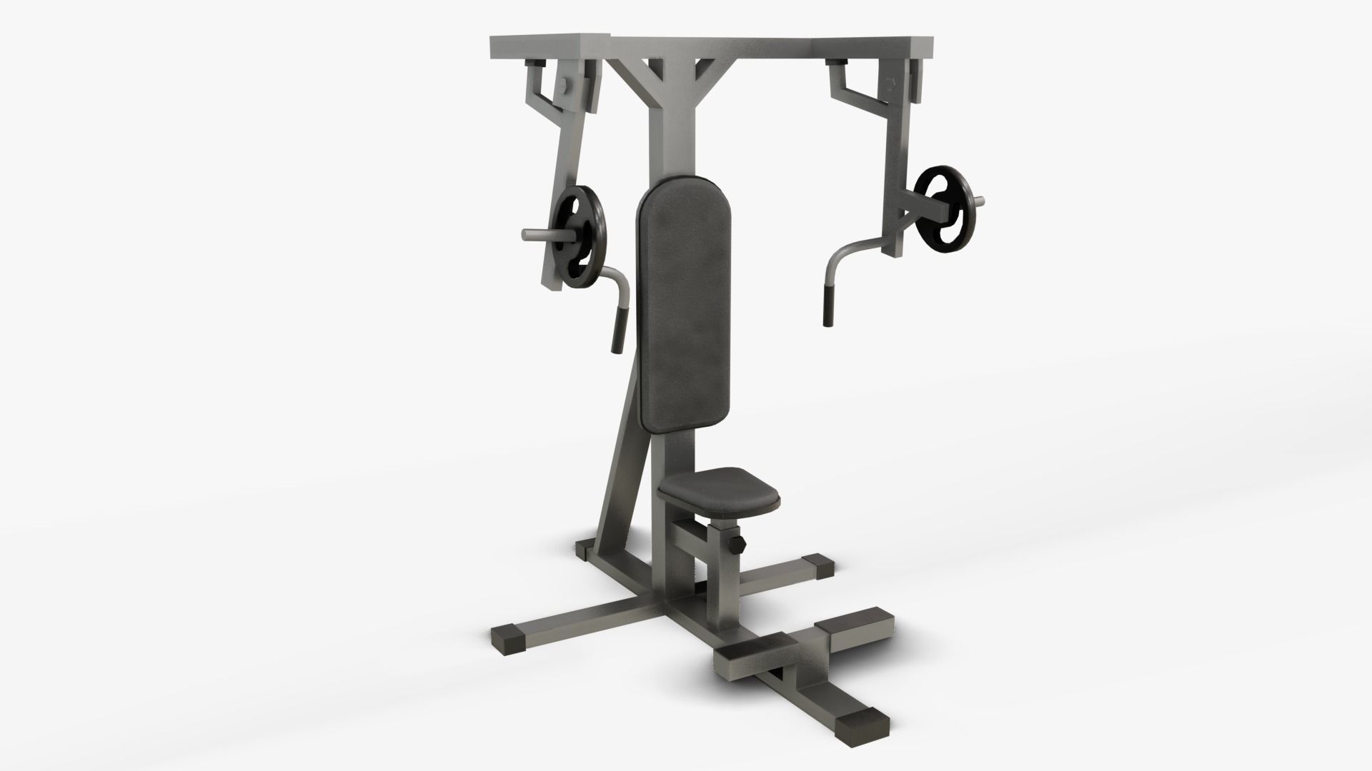 Gym Equipments Low-poly 3D model_20