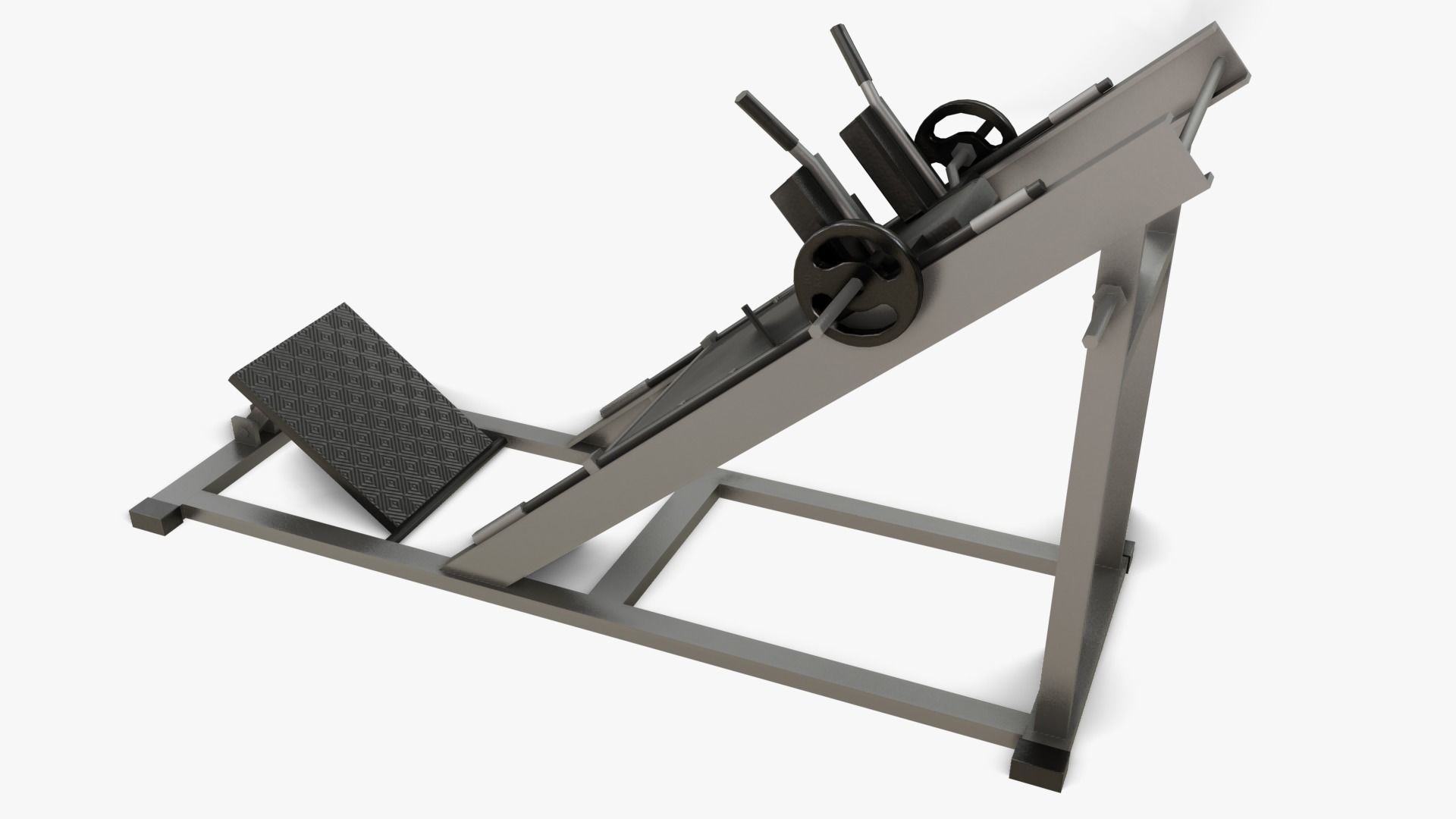 Gym Equipments Low-poly 3D model_31