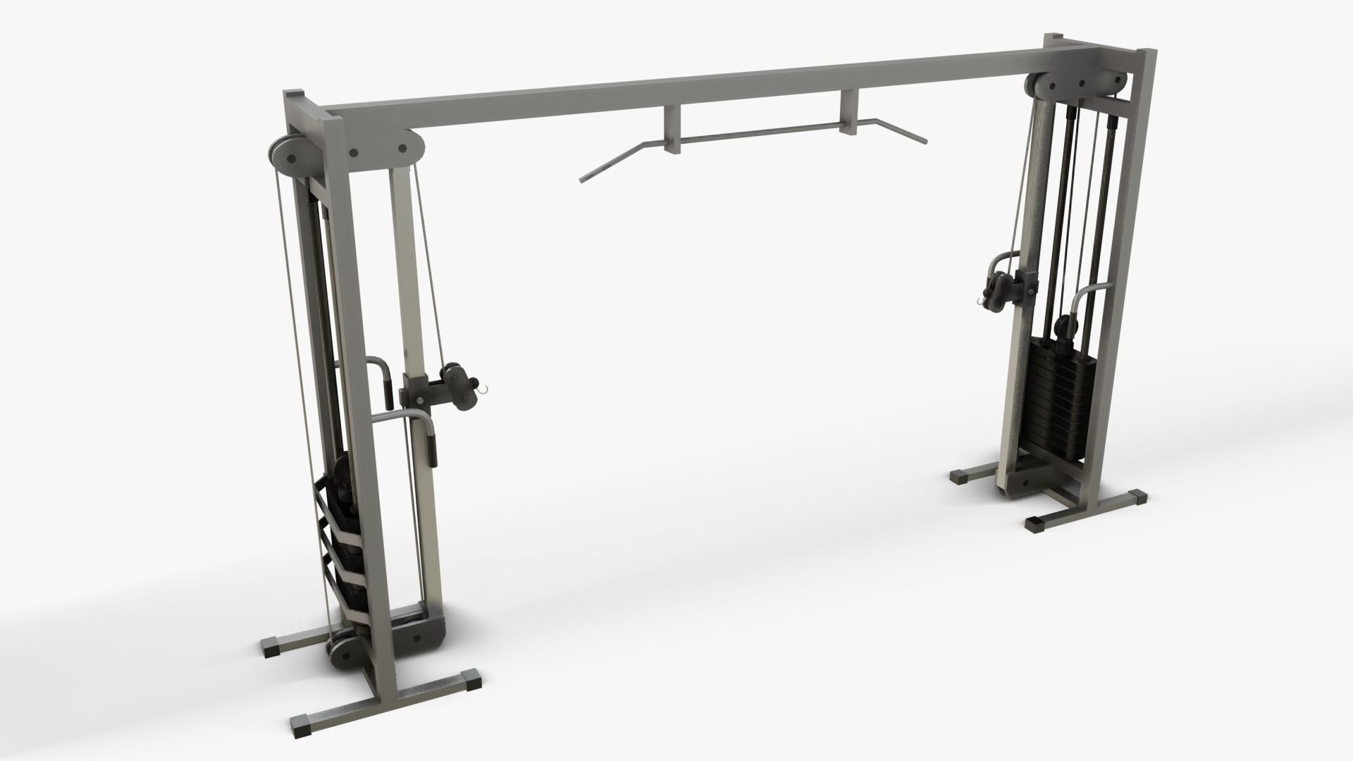 Gym Equipments Low-poly 3D model_23