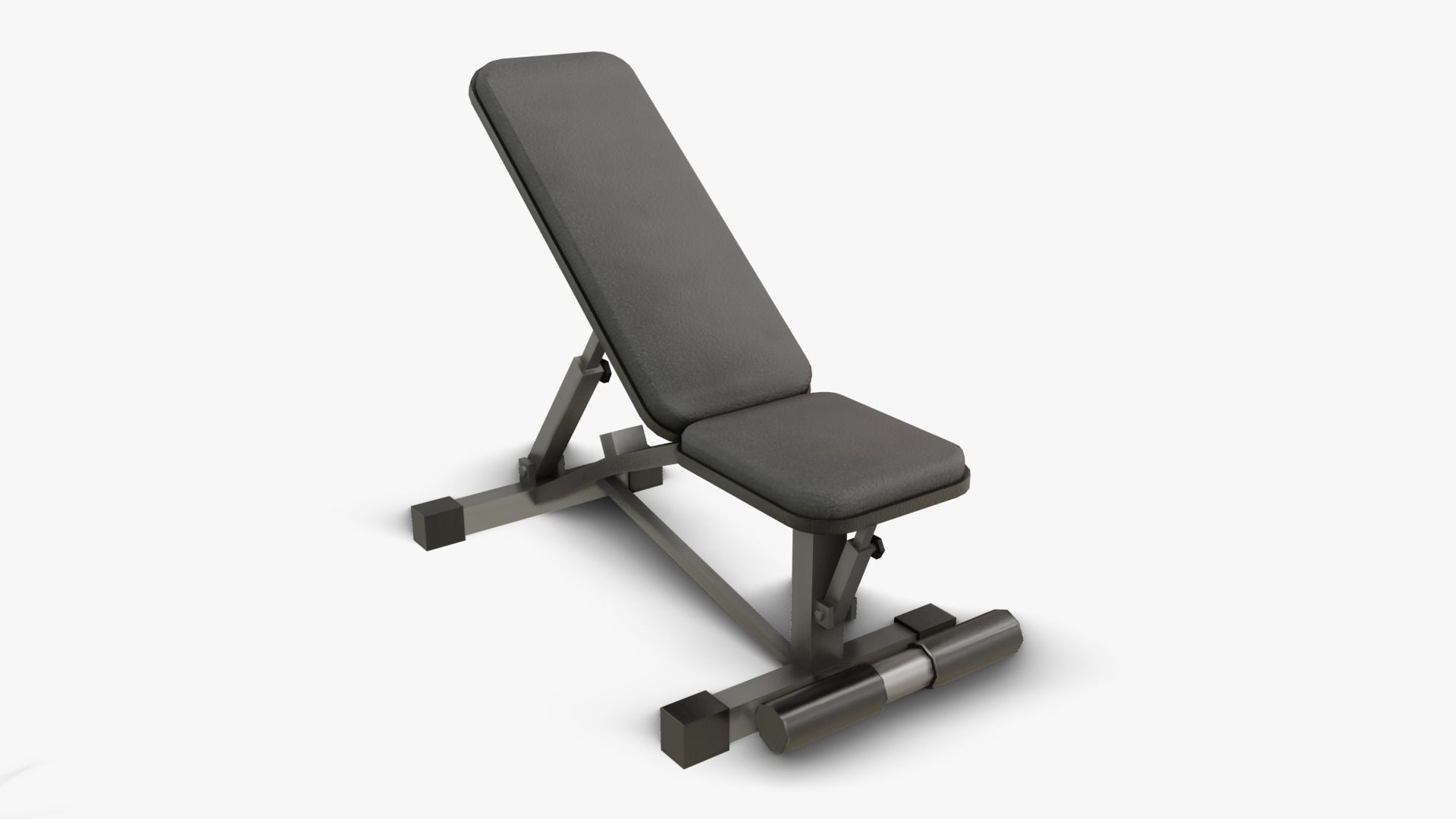 Gym Equipments Low-poly 3D model_8