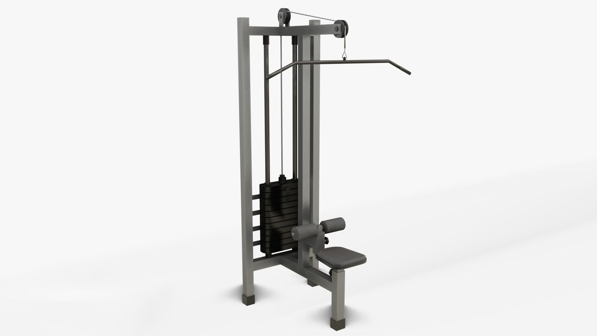 Gym Equipments Low-poly 3D model_18