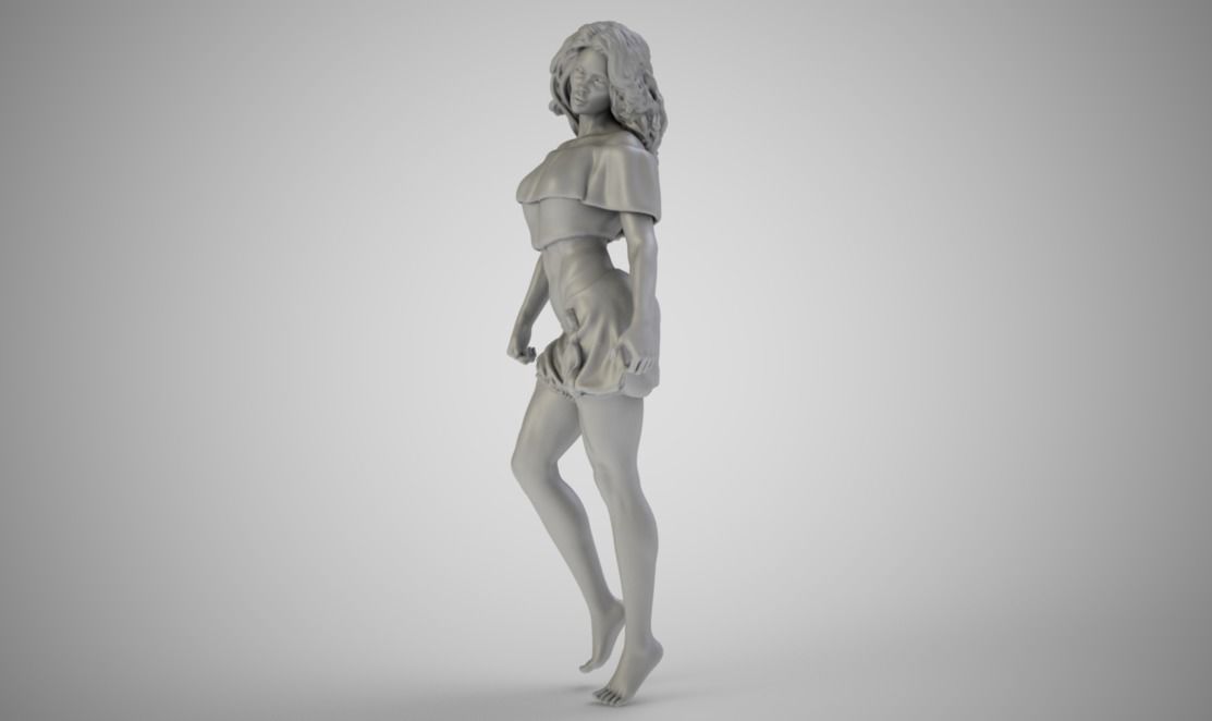 Lady At Home 3D print model_4