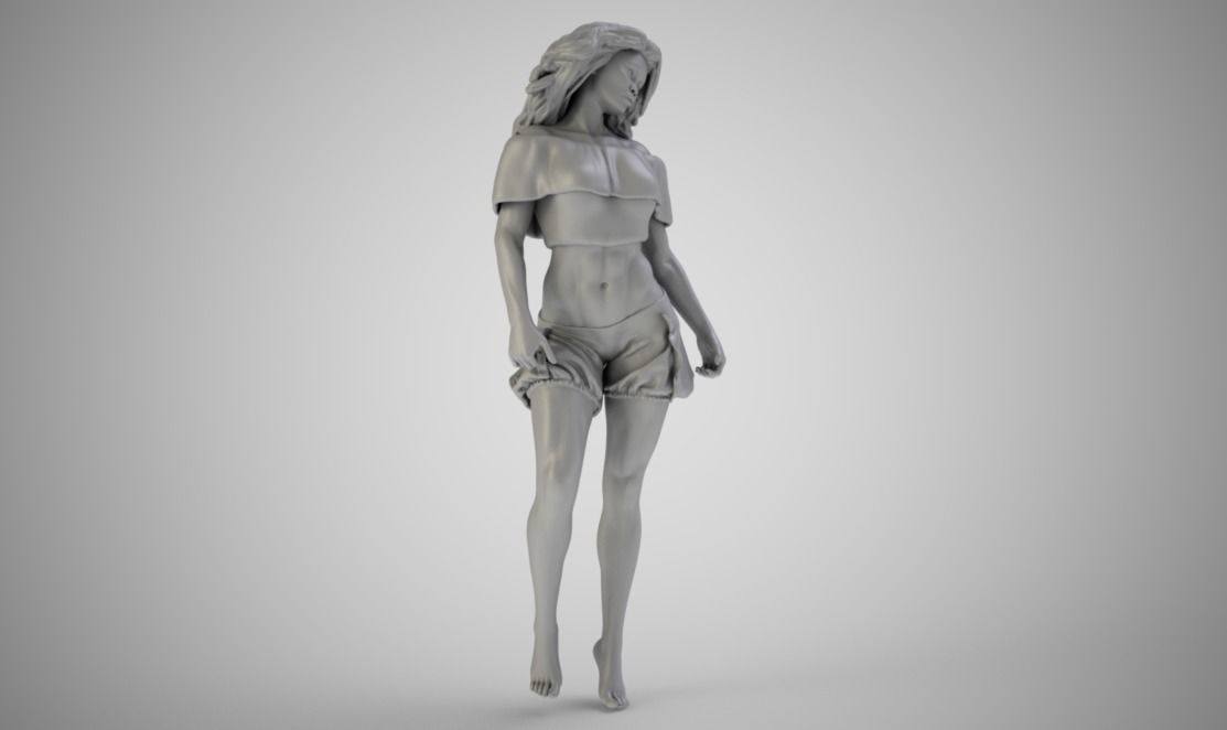 Lady At Home 3D print model_2