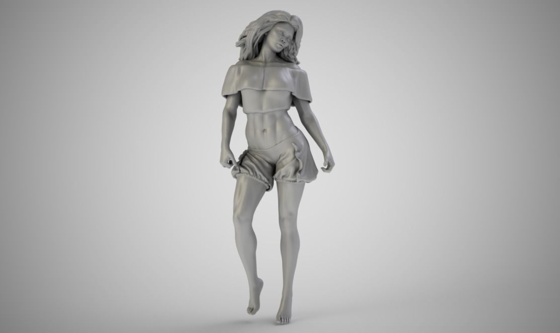 Lady At Home 3D print model_1