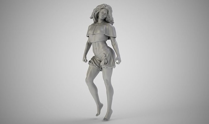 Lady At Home 3D print model