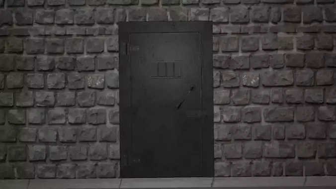 metal prison door