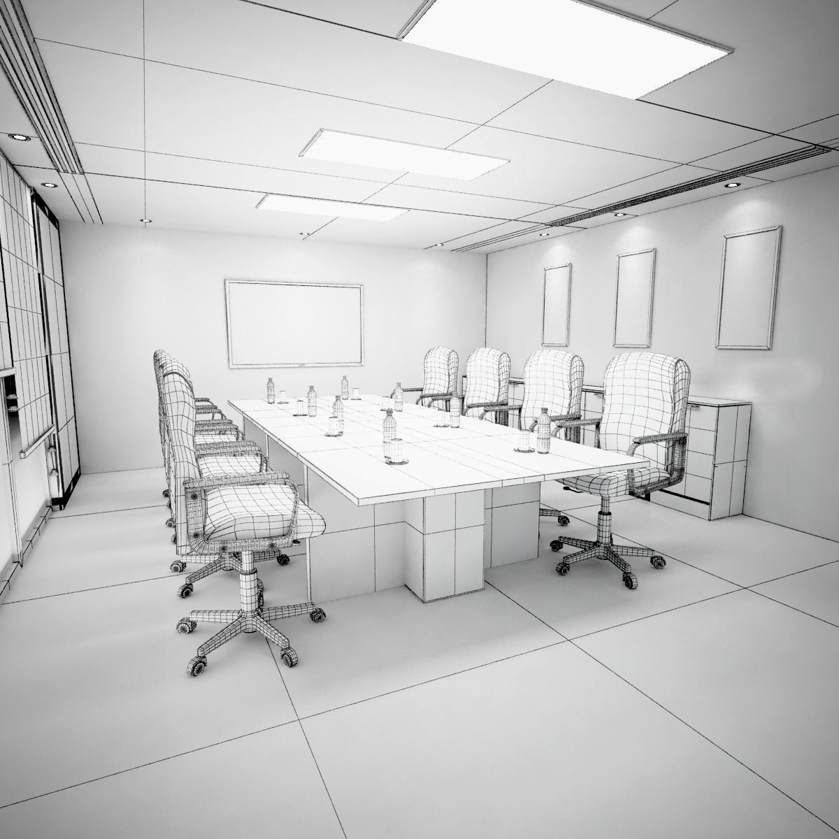 Conference room  3D model_4