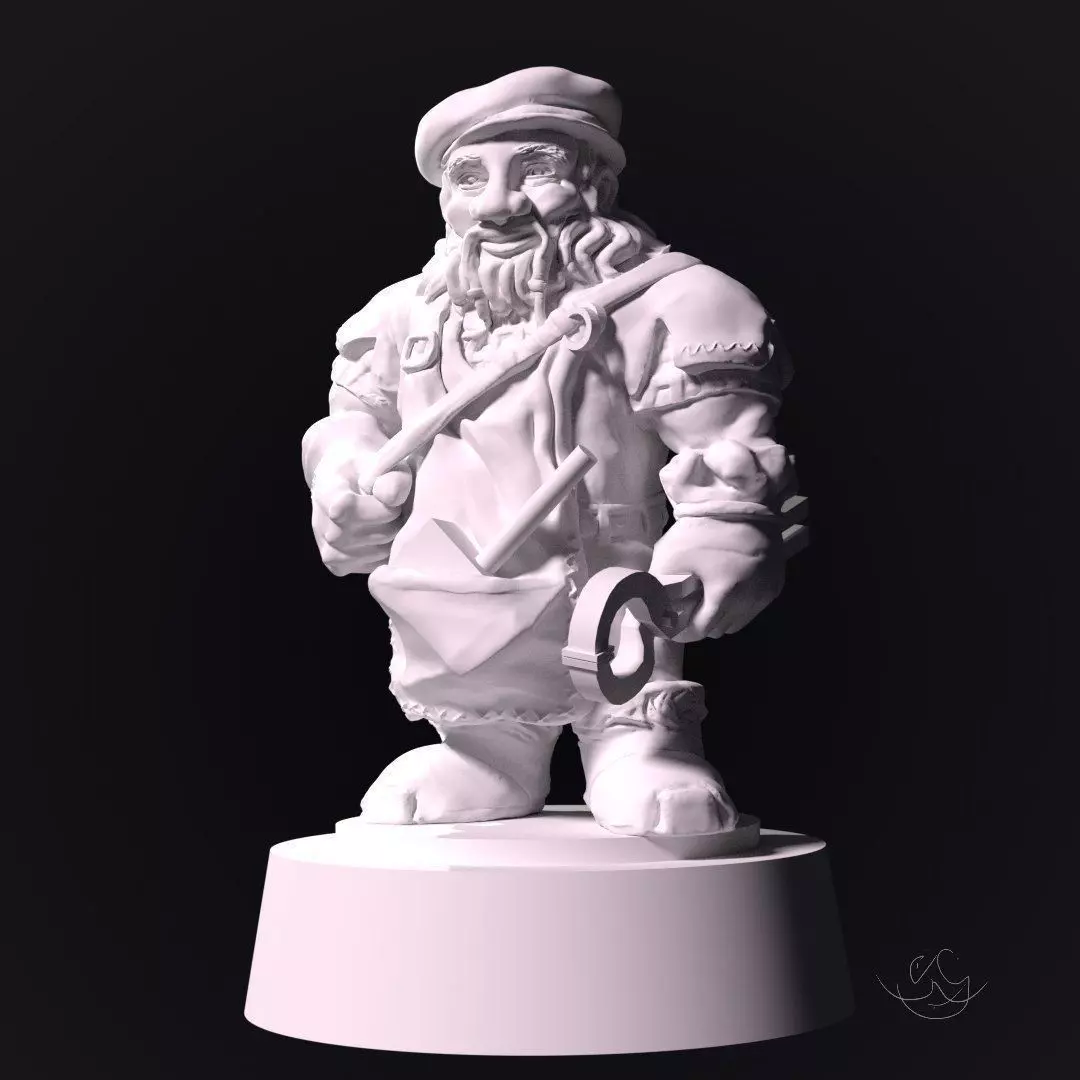 gnome blacksmith Free 3D print model