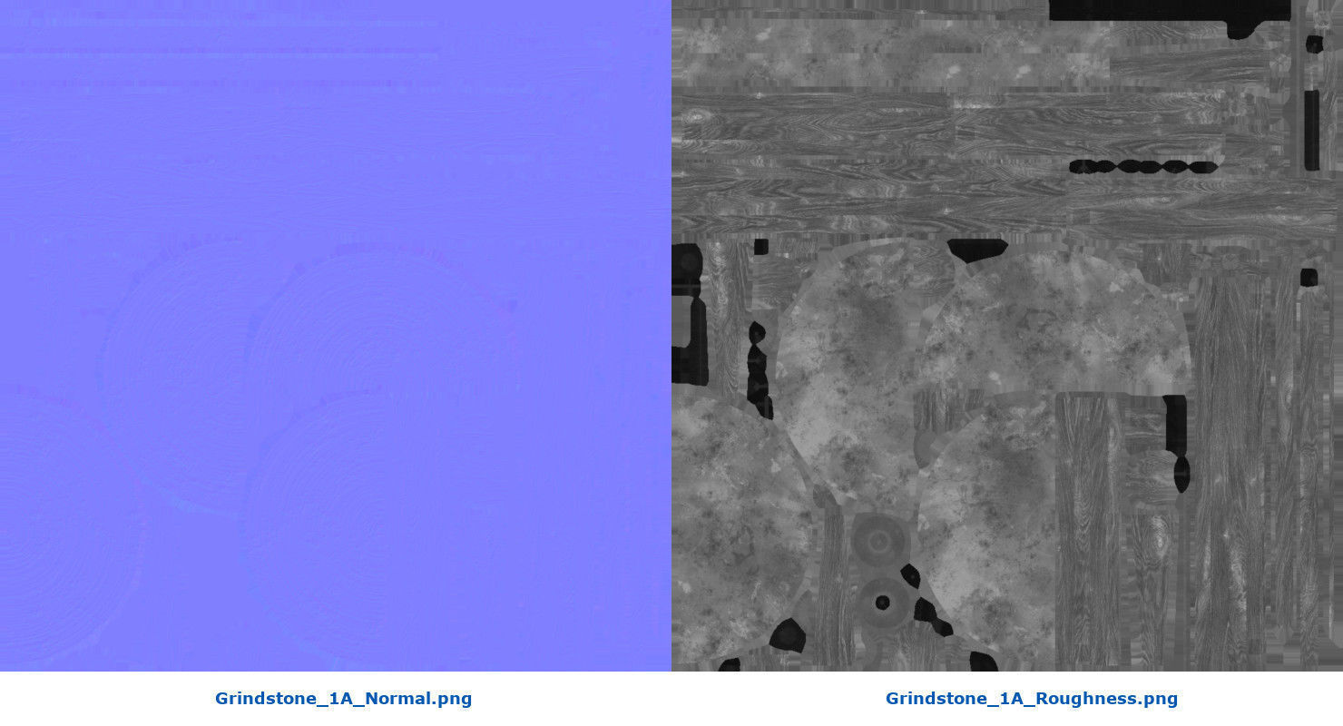 Grindstone 1A Low-poly 3D model_9