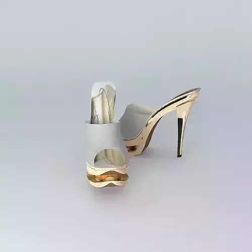 "PLEASER"... BLONDIE ...  6" Heel.. Glass Strap..