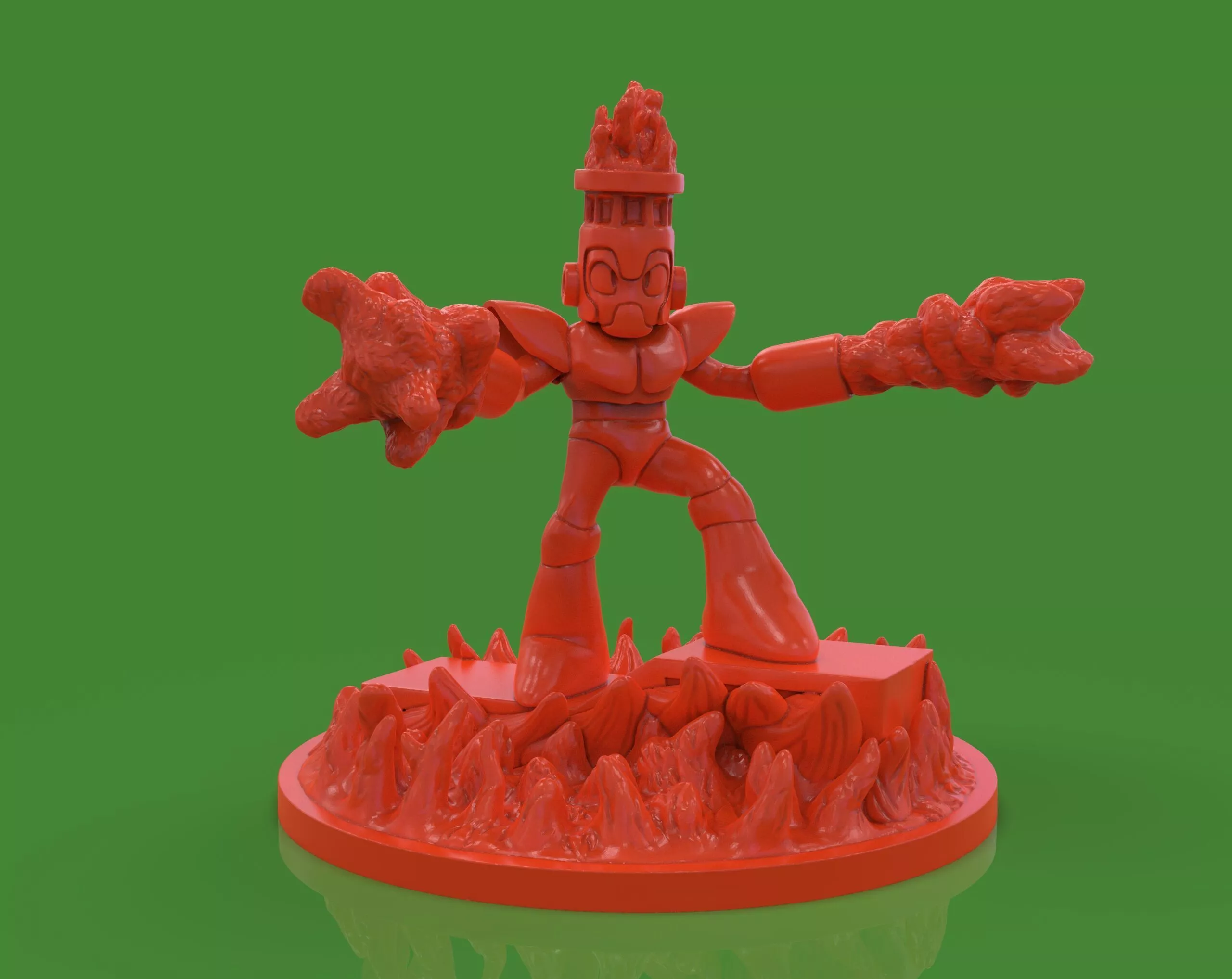 Fireman Rockman Megaman 3D print model