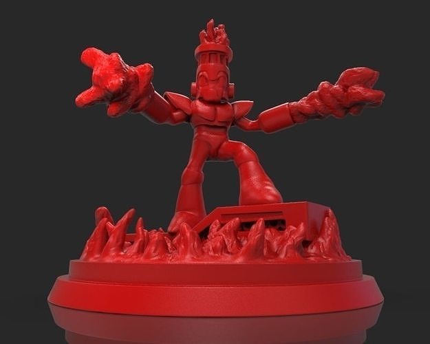 Fireman Rockman Megaman 3D print model