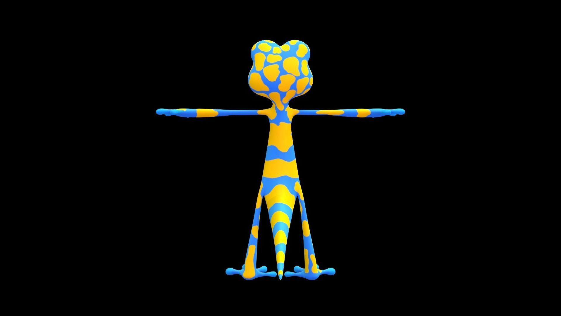 Asset - Cartoons - Character - Lizard - Hight Poly Low-poly 3D model_10