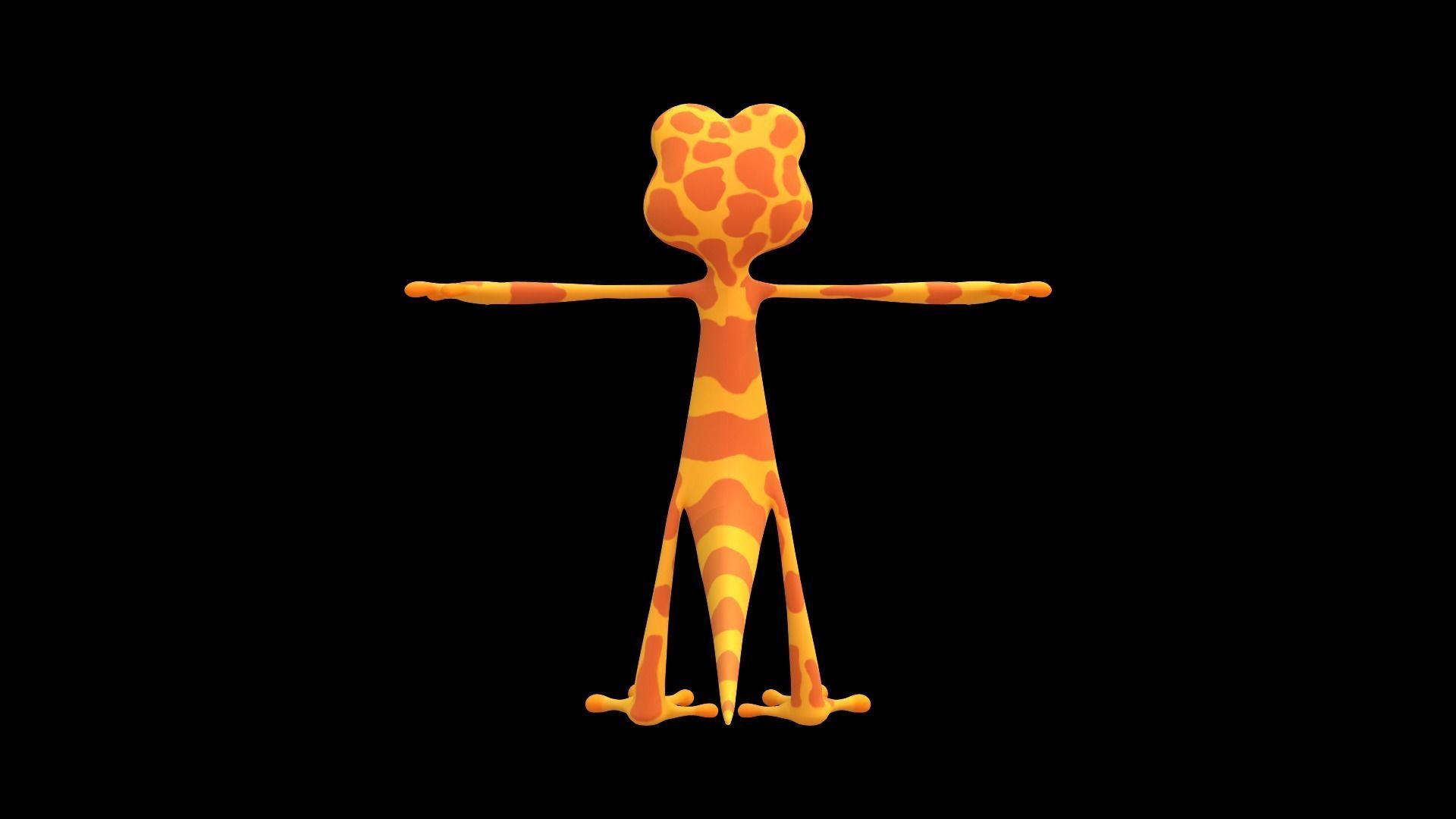 Asset - Cartoons - Character - Lizard - Hight Poly Low-poly 3D model_7