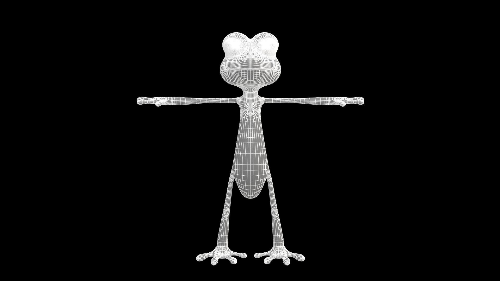 Asset - Cartoons - Character - Lizard - Hight Poly Low-poly 3D model_15