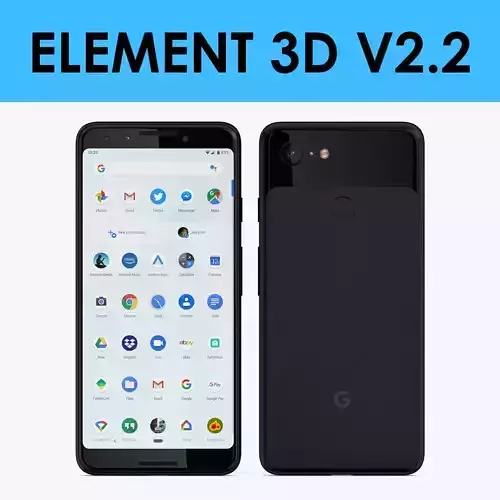E3D - Google Pixel 3 Black 