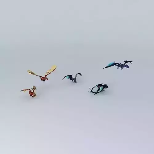 WOW dragon pet frame model