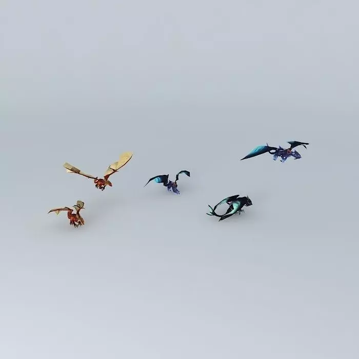 WOW dragon pet frame model Free 3D model