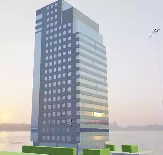 skyscraper building 3d model