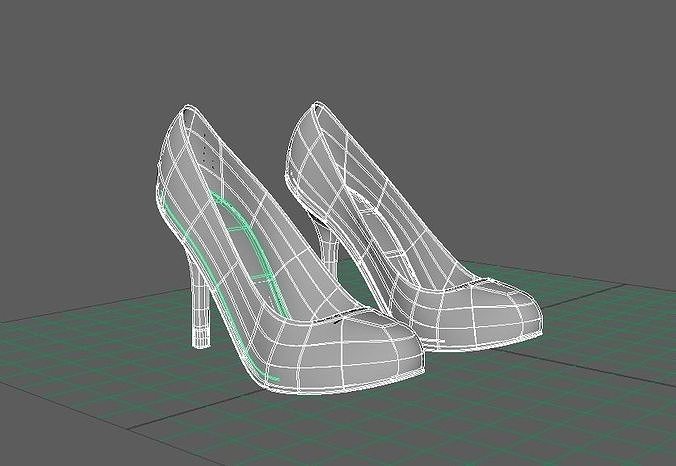 Basic High Heels 3D model