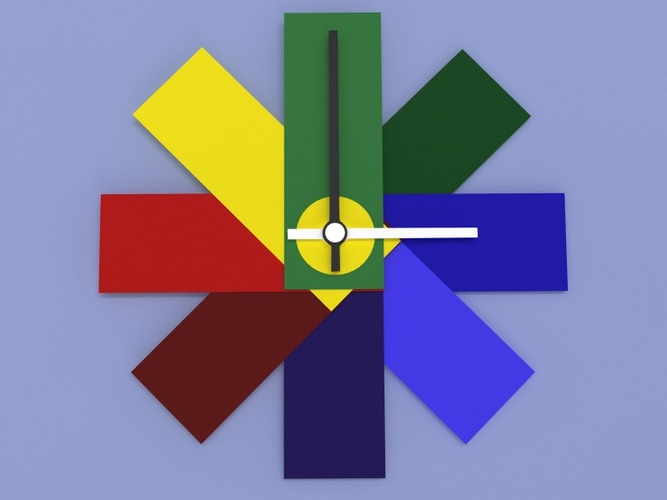 Watch Me Wall Clock Normann Copenhagen 3D model