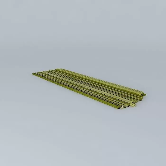 Bamboo raft Free 3D model_0