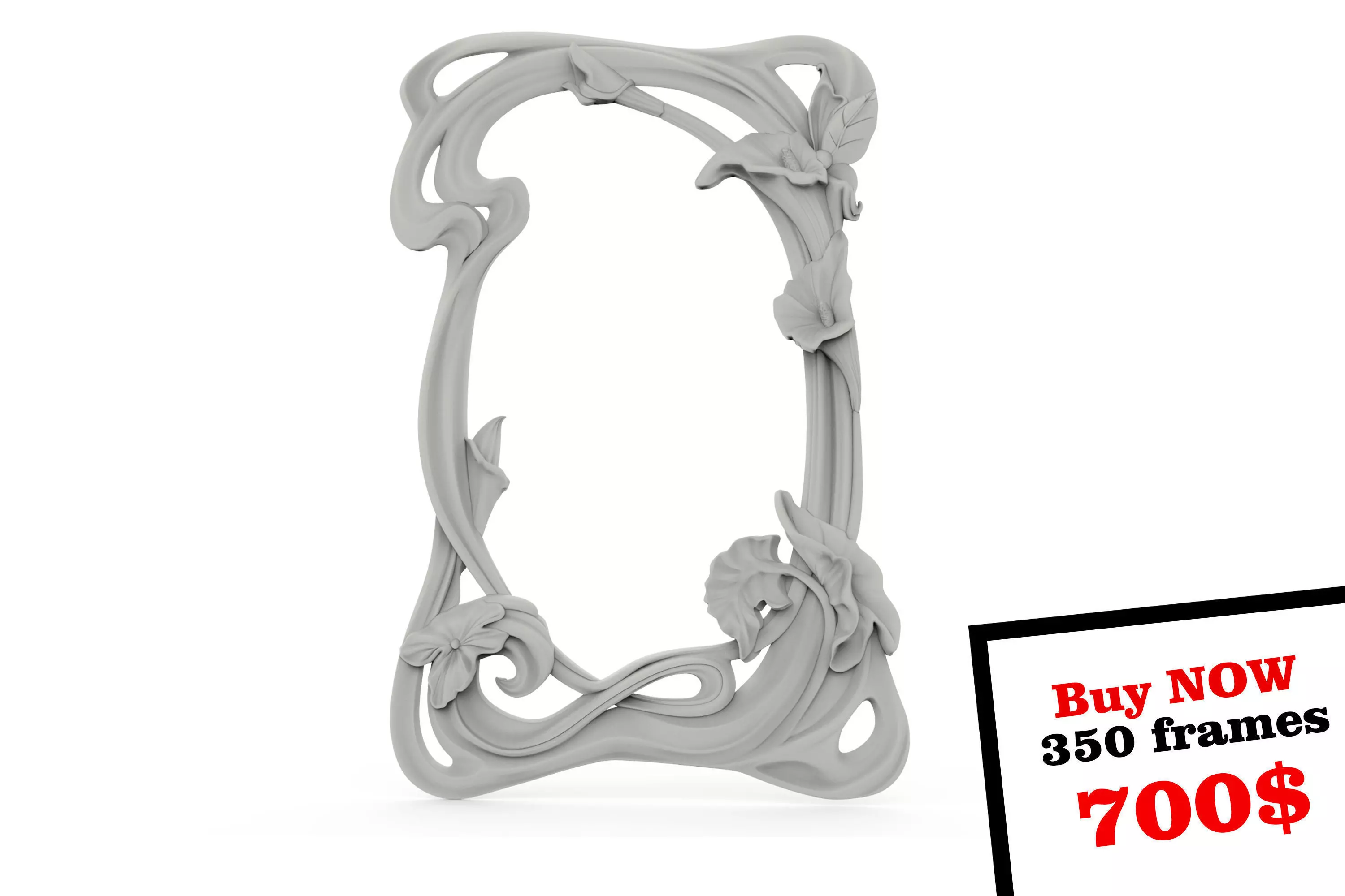 Frame 3 ornate 3D print model