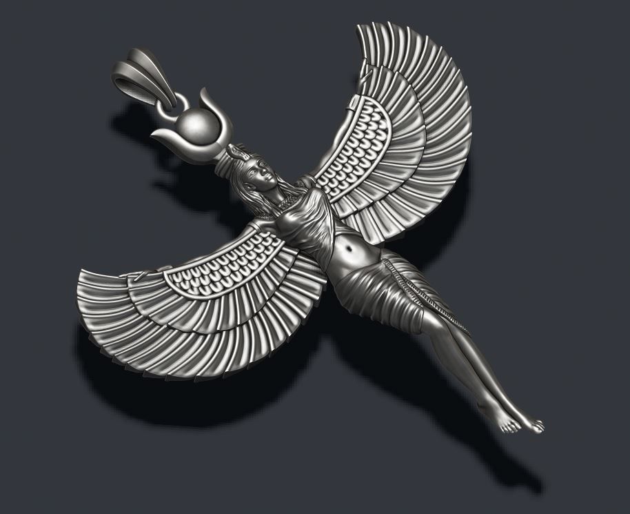 Isis pendant 3D print model_1