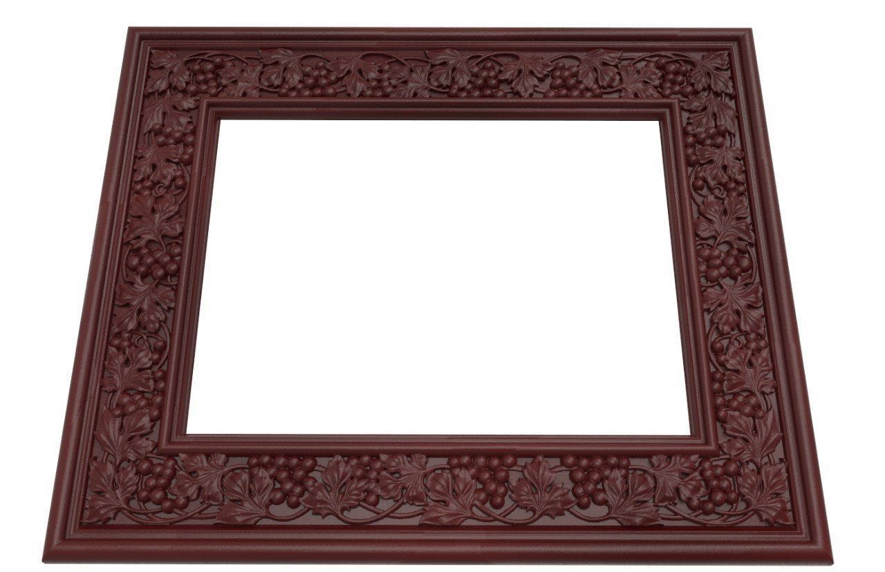 Frame 6 cherry wood picture 3D print model_1