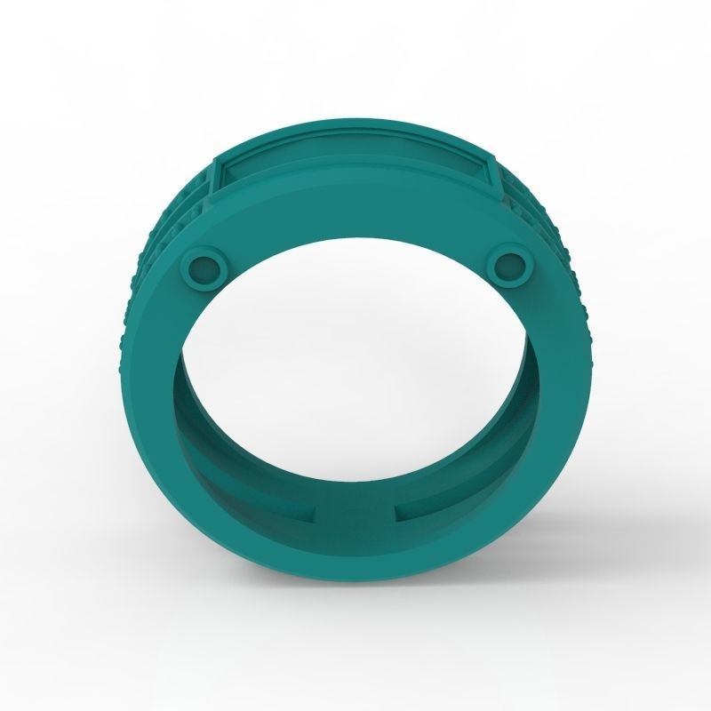 wedding engagement women  ring with gems and diamonds 3dm stl  3D print model_11