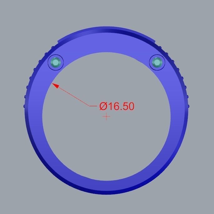 wedding engagement women  ring with gems and diamonds 3dm stl  3D print model_13